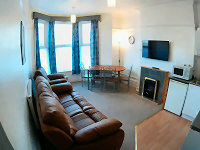 Blackpool Holiday Flats - Apartment 2 Lounge, Widescreen Smart TV, Freeview